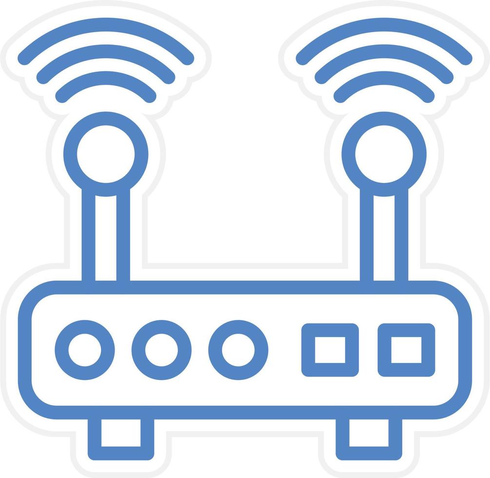 Wifi Router Vector Icon Style