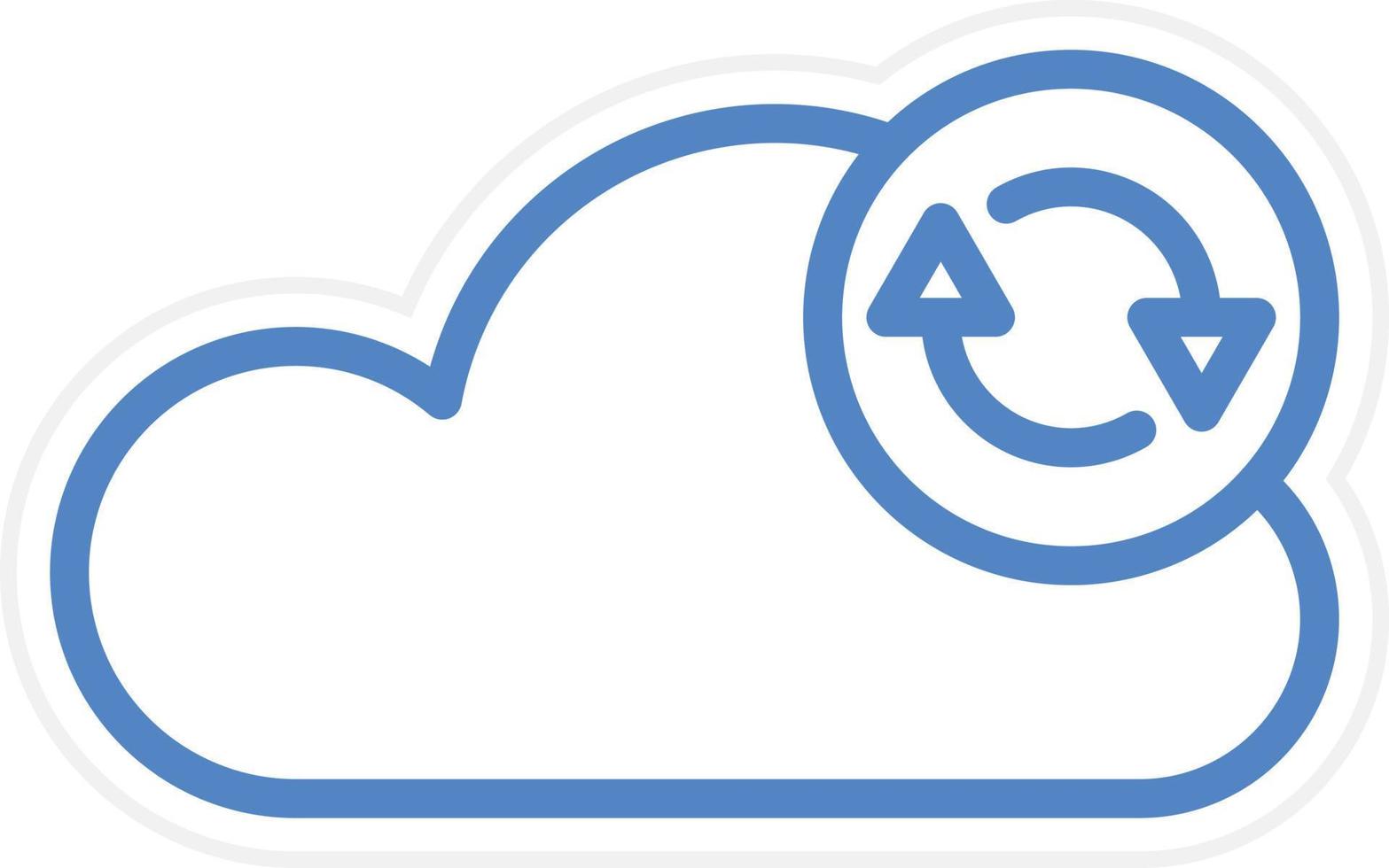 Data Synchronization Vector Icon Style