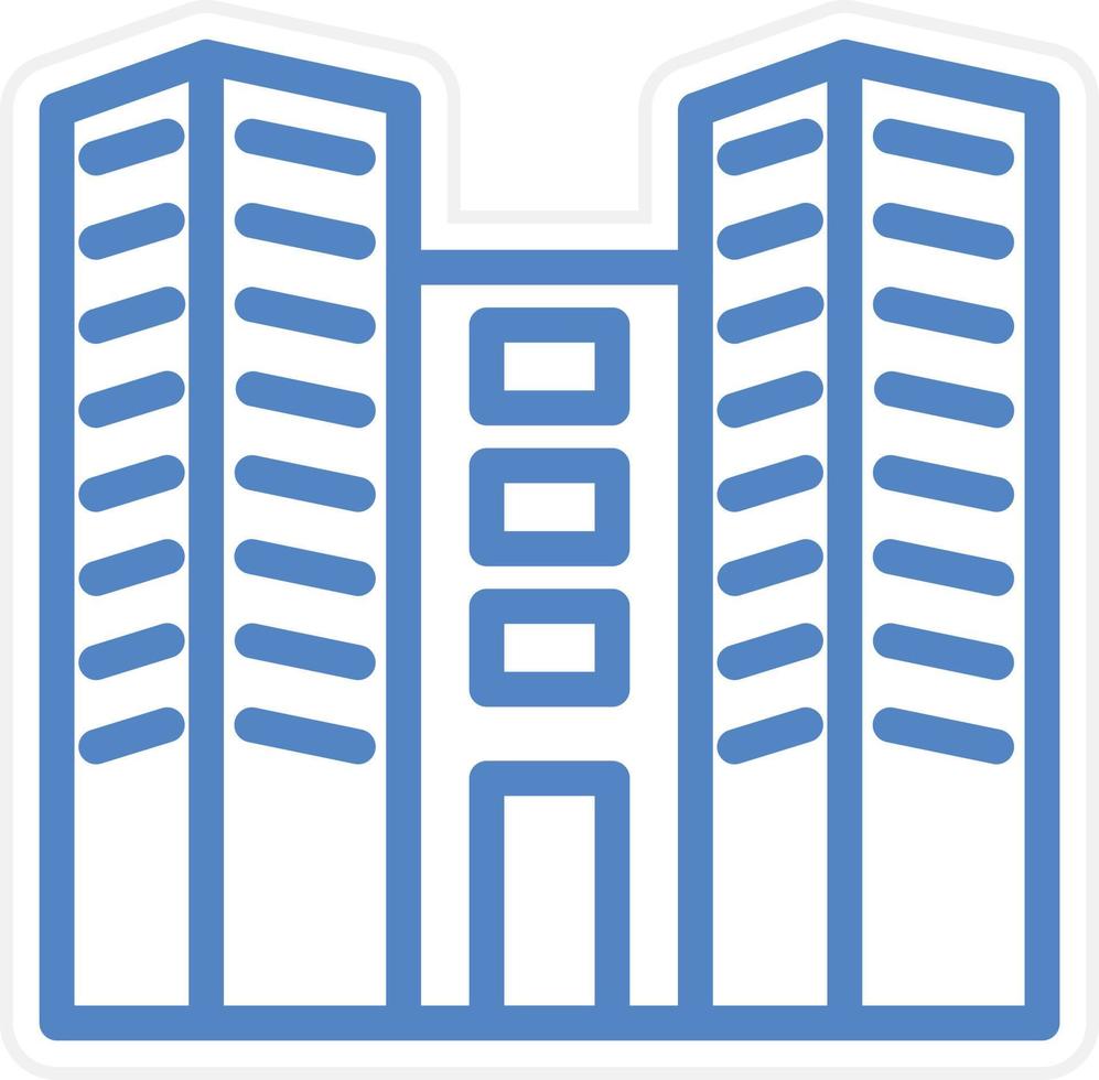 Office Building Vector Icon Style