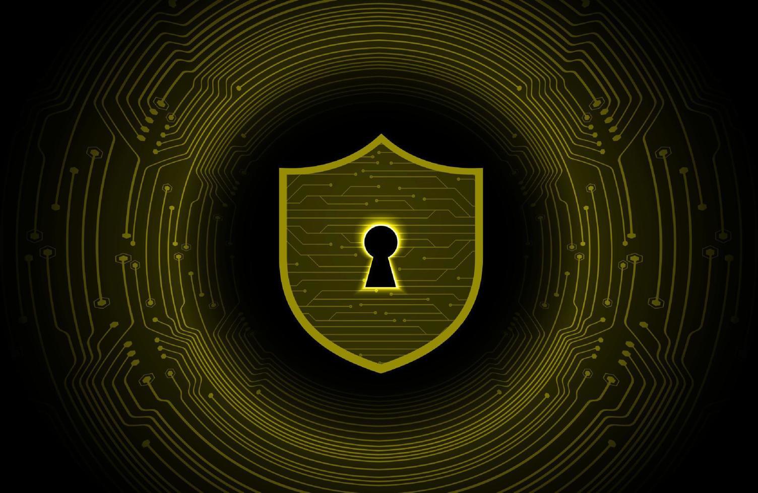 Modern Cybersecurity Technology Background with lock vector