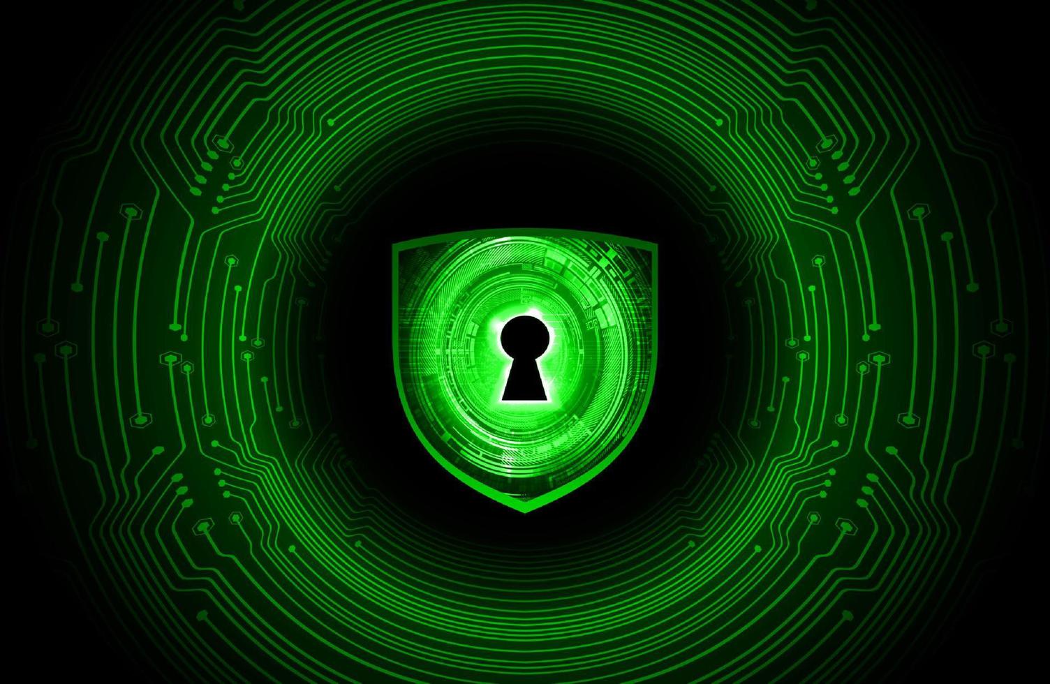 Modern Cybersecurity Technology Background with lock vector