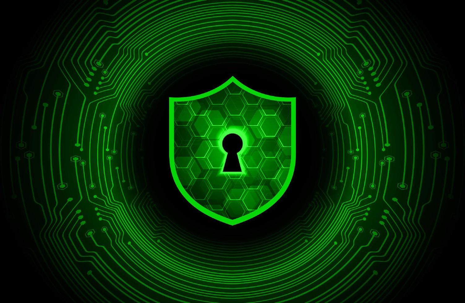 Modern Cybersecurity Technology Background with lock vector