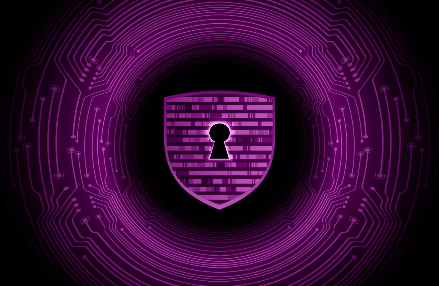 Modern Cybersecurity Technology Background with lock vector