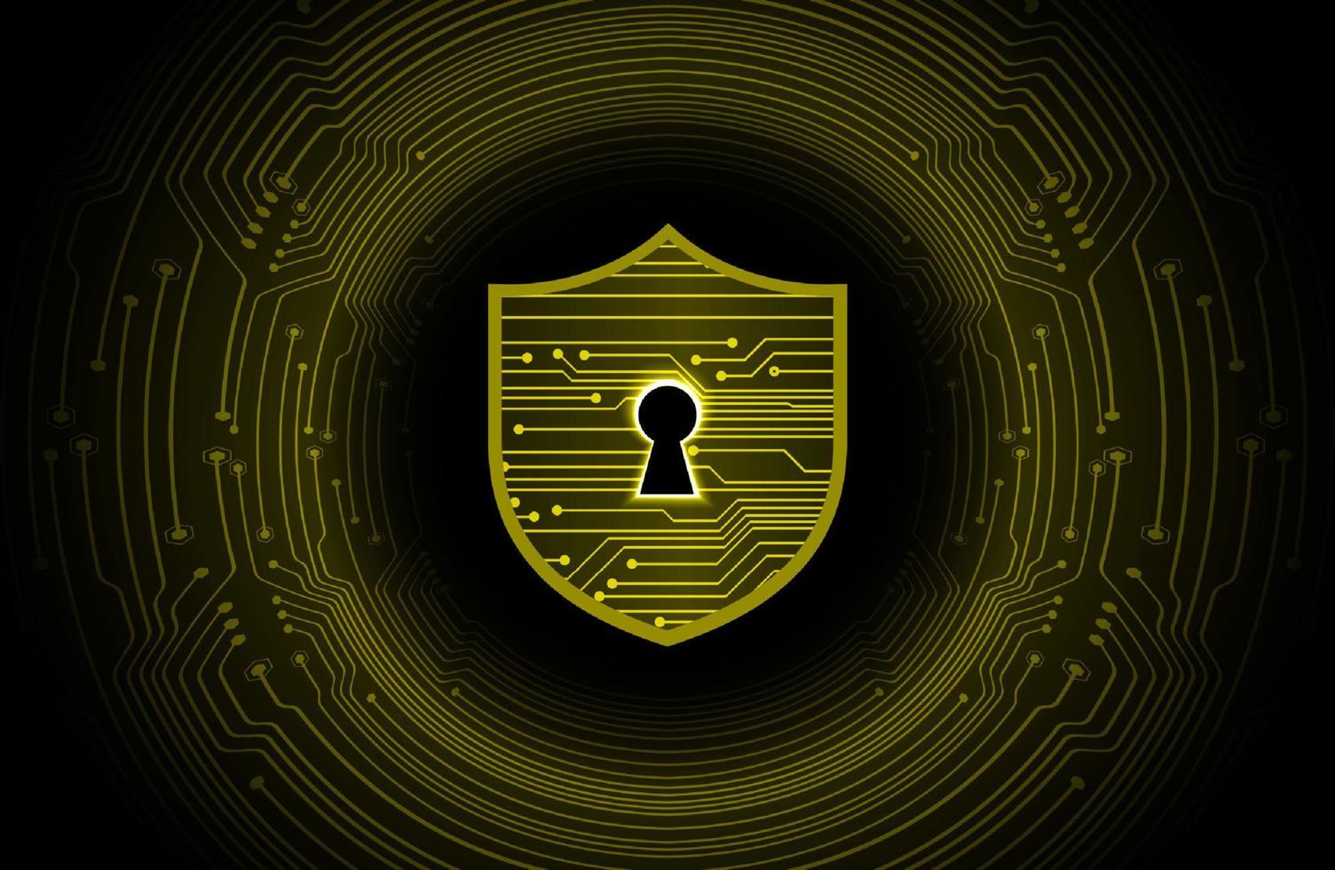 Modern Cybersecurity Technology Background with lock vector