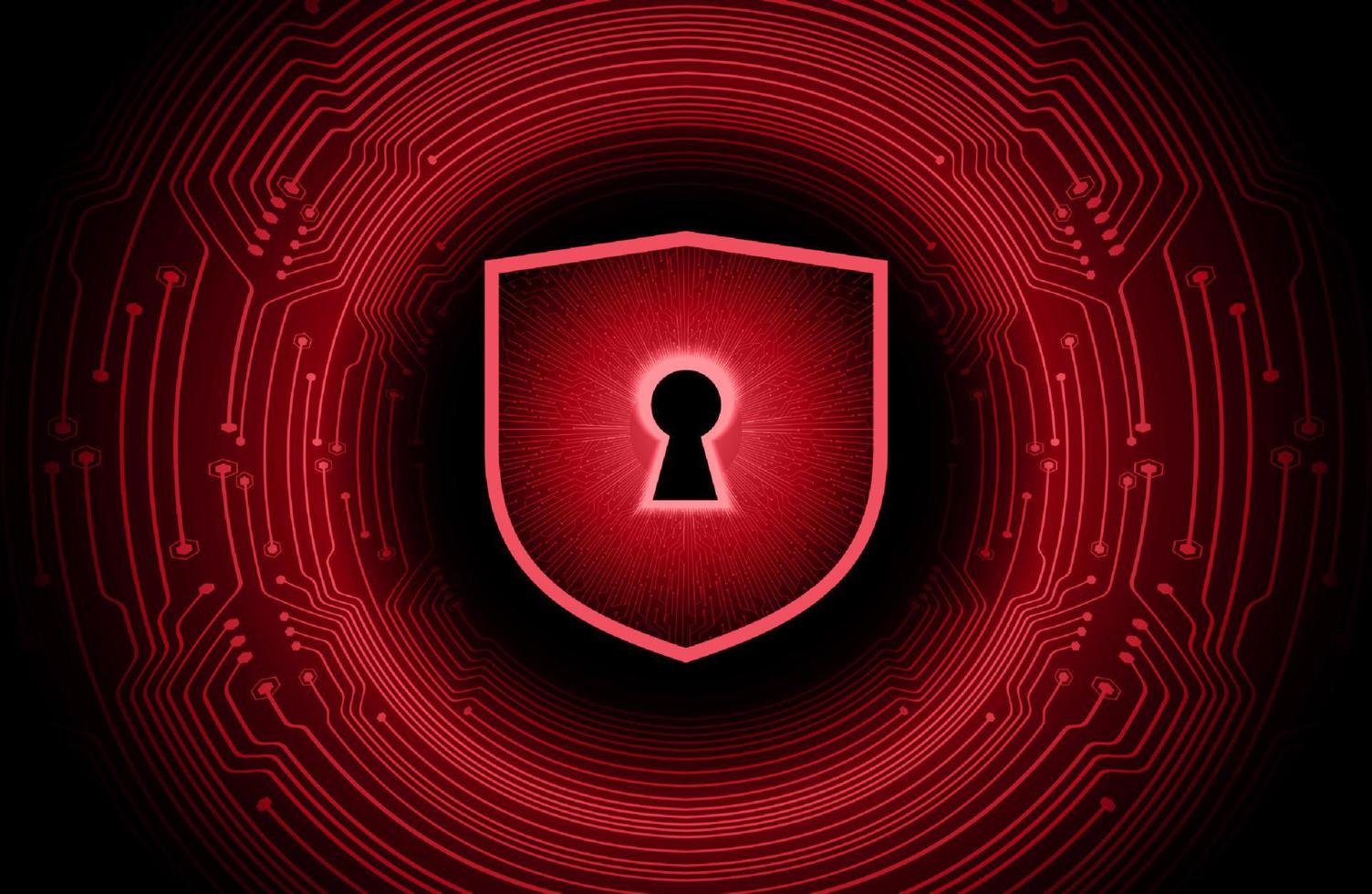 Modern Cybersecurity Technology Background with lock vector