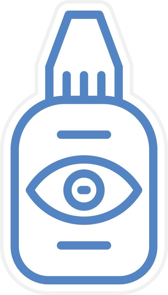 Eye Drop Vector Icon Style