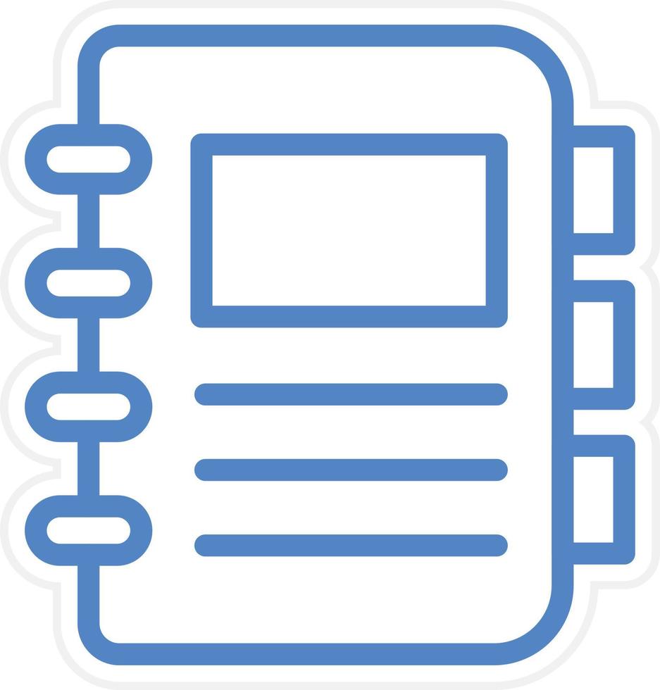 Notebook Vector Icon Style