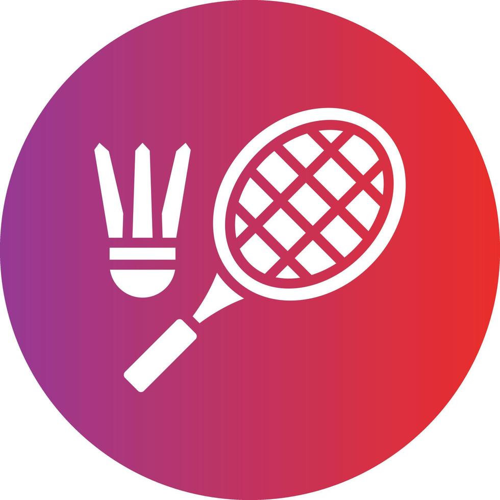 Badminton Vector Icon Design