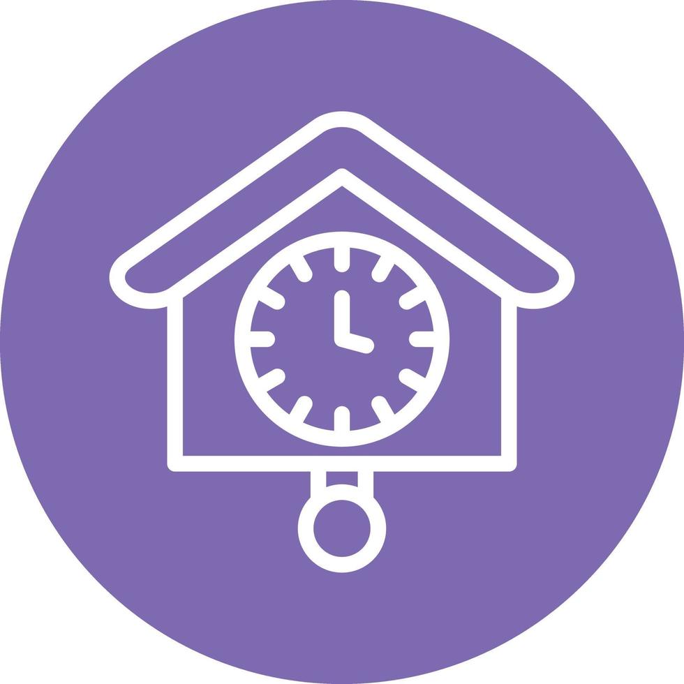 Cuckoo Clock Vector Icon Design