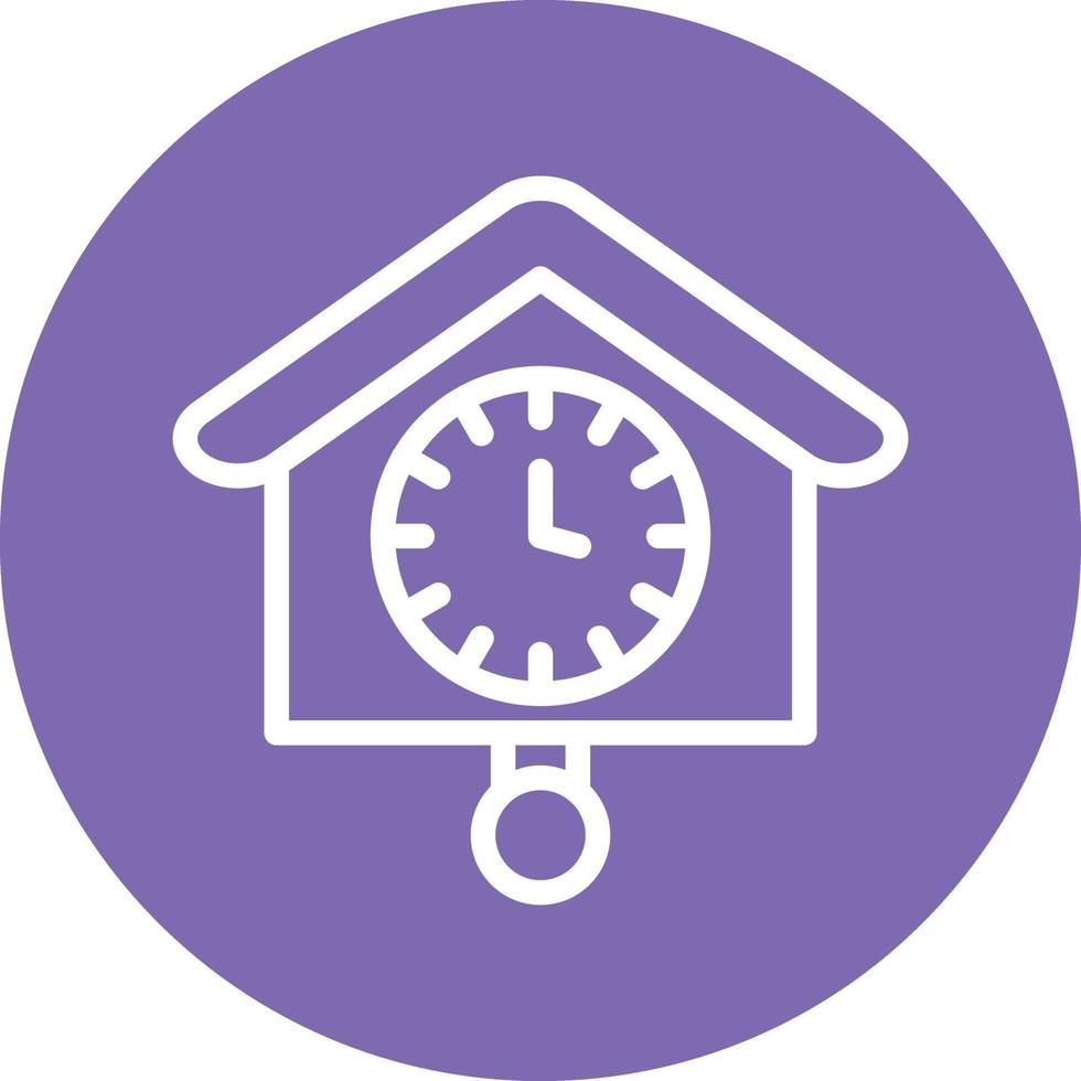 diseño de icono de vector de reloj de cuco