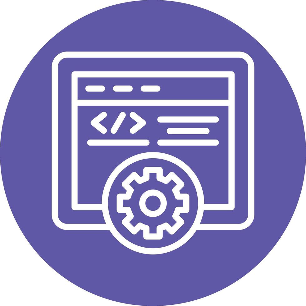 Web Programming Vector Icon Design
