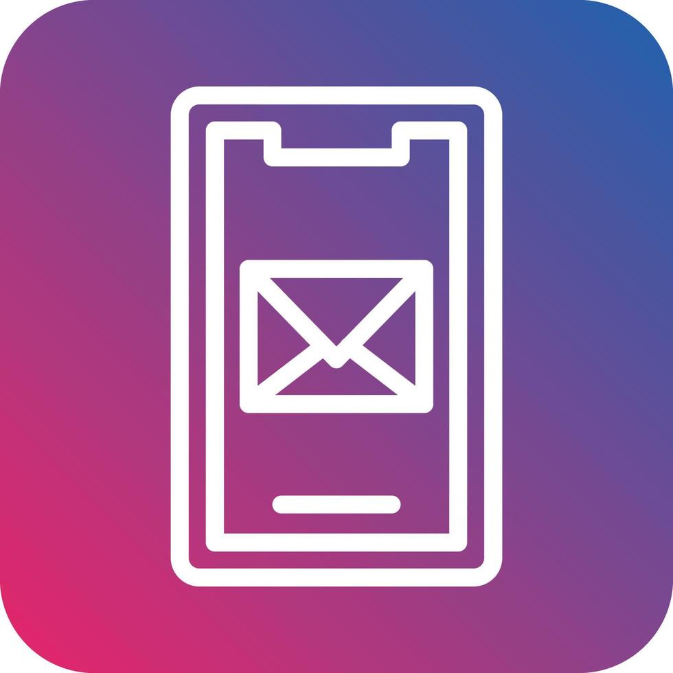 Mobile Mail Vector Icon Design