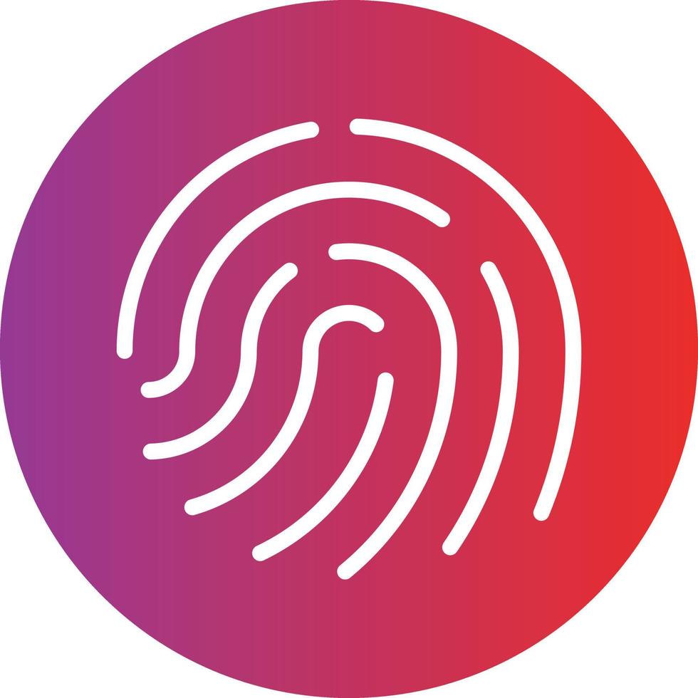 Fingerprint Vector Icon Design