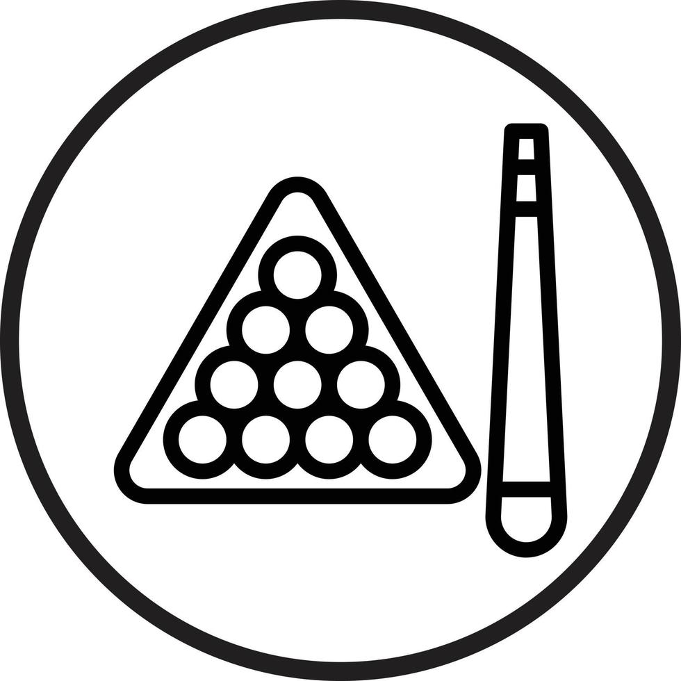 Billiards Vector Icon Style