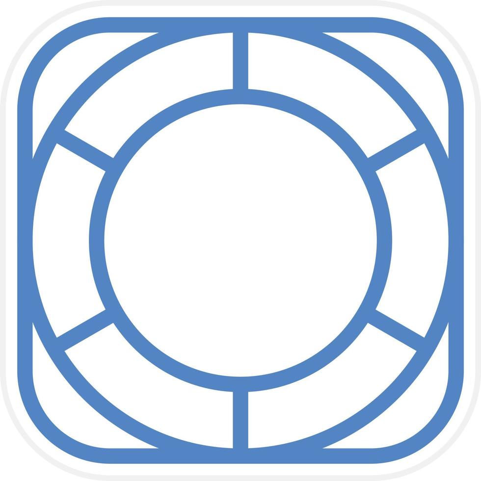 Life Raft Vector Icon Style