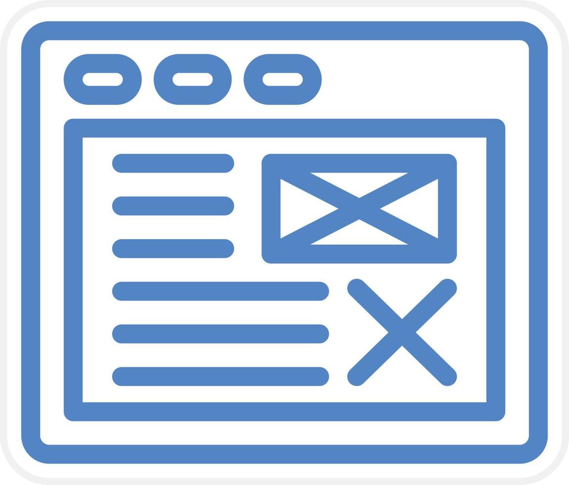 Wireframe Vector Icon Style