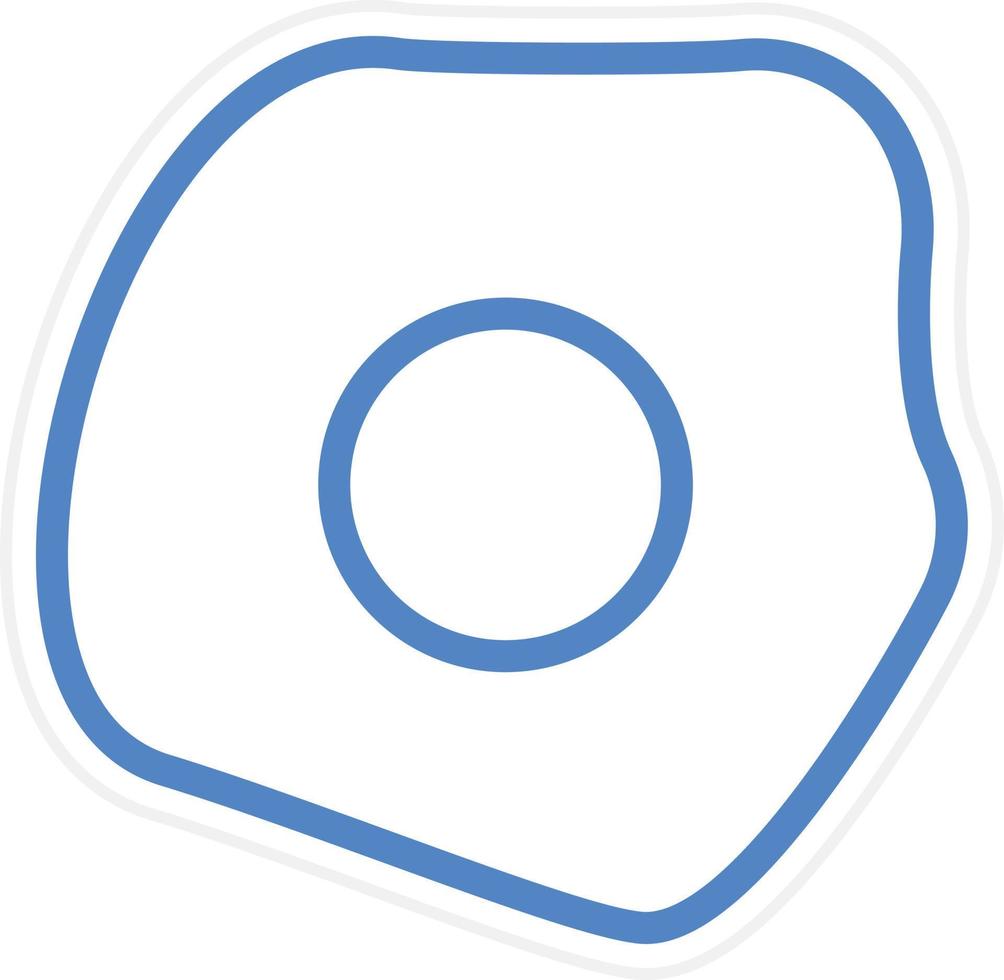 Fried Egg Vector Icon Style