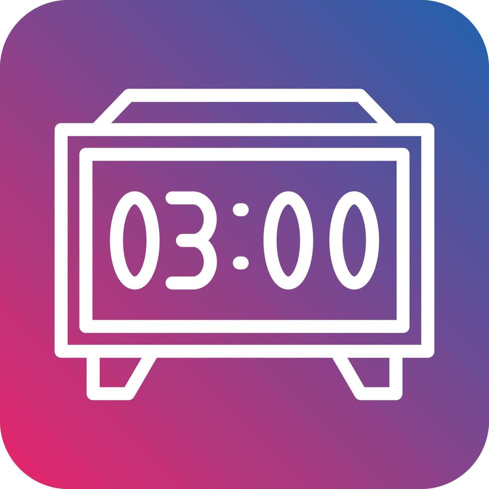 Digital Clock Vector Icon Design