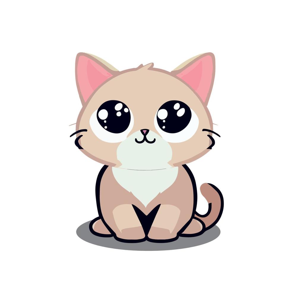 cute cat with sweety smille vector