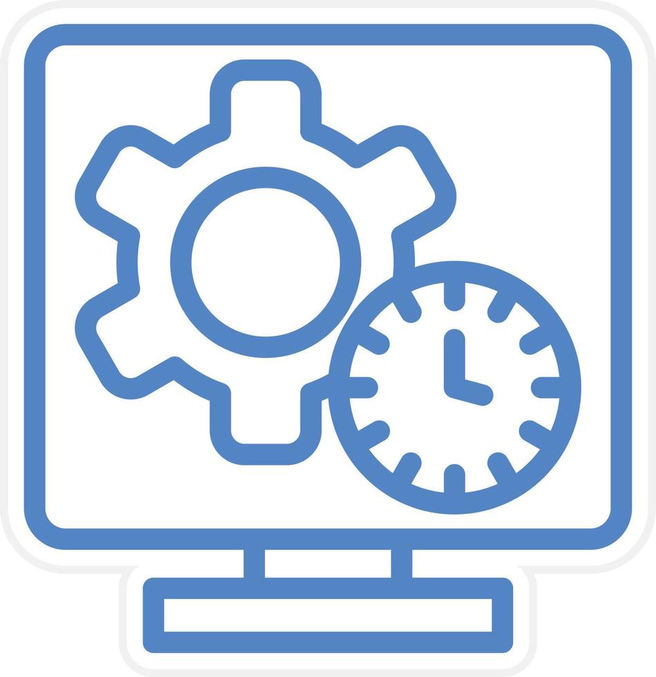 Monitor Vector Icon Style