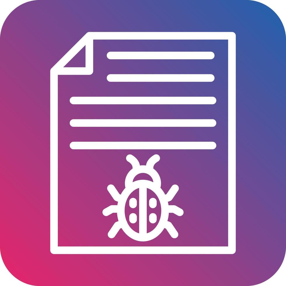 File Virus Vector Icon Design