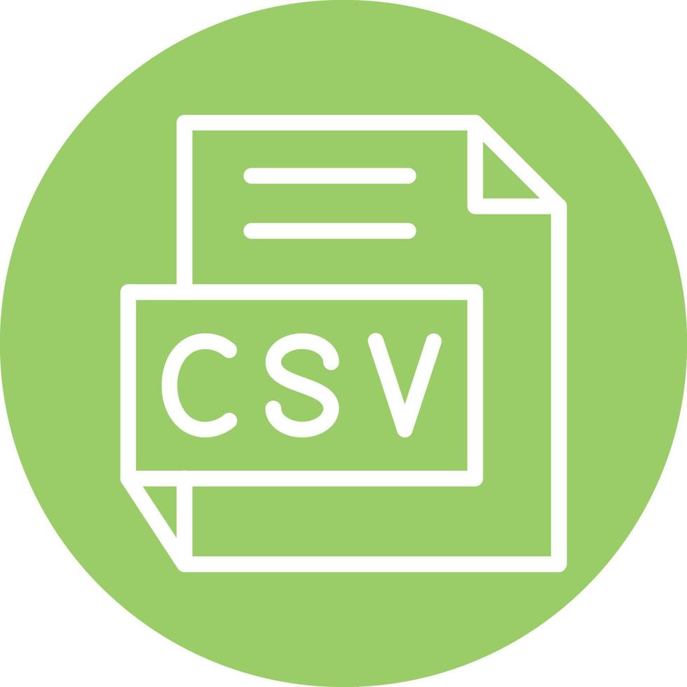 CSV Vector Icon Design