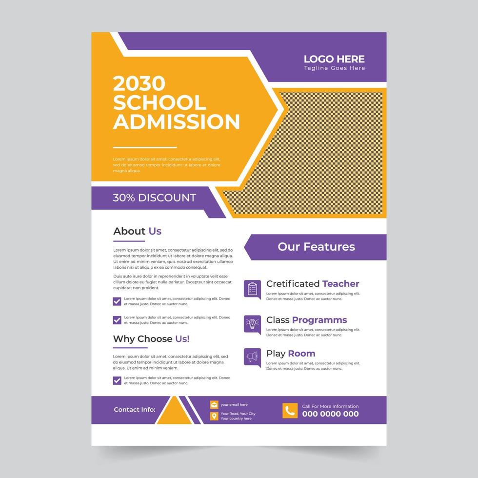 Trendy professional and modern corporate marketing business flyer design vector template
