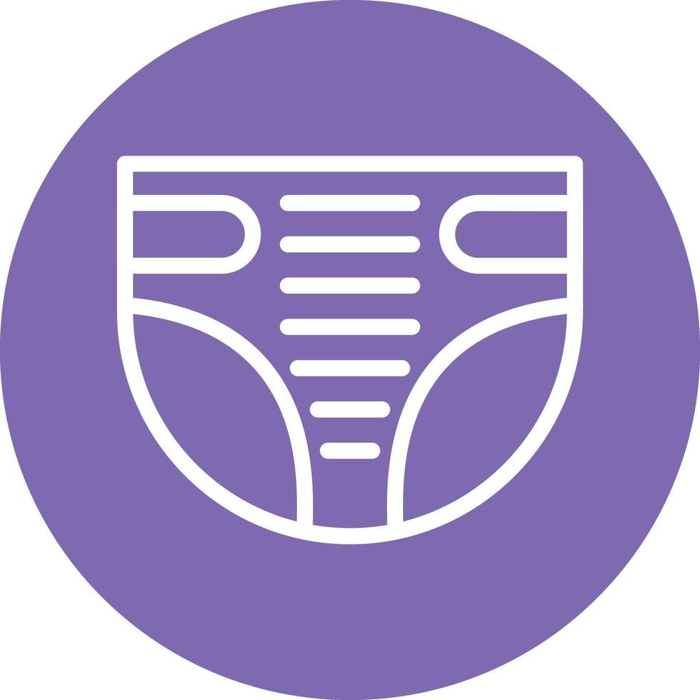 Diaper Vector Icon Design