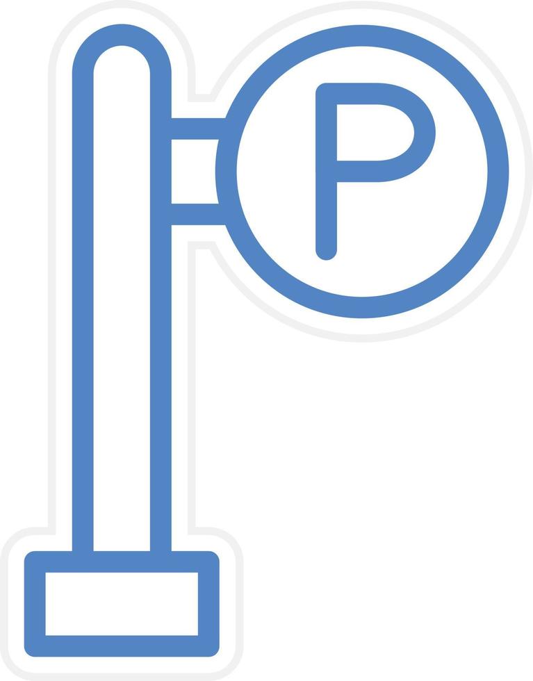 Parking Area Vector Icon Style