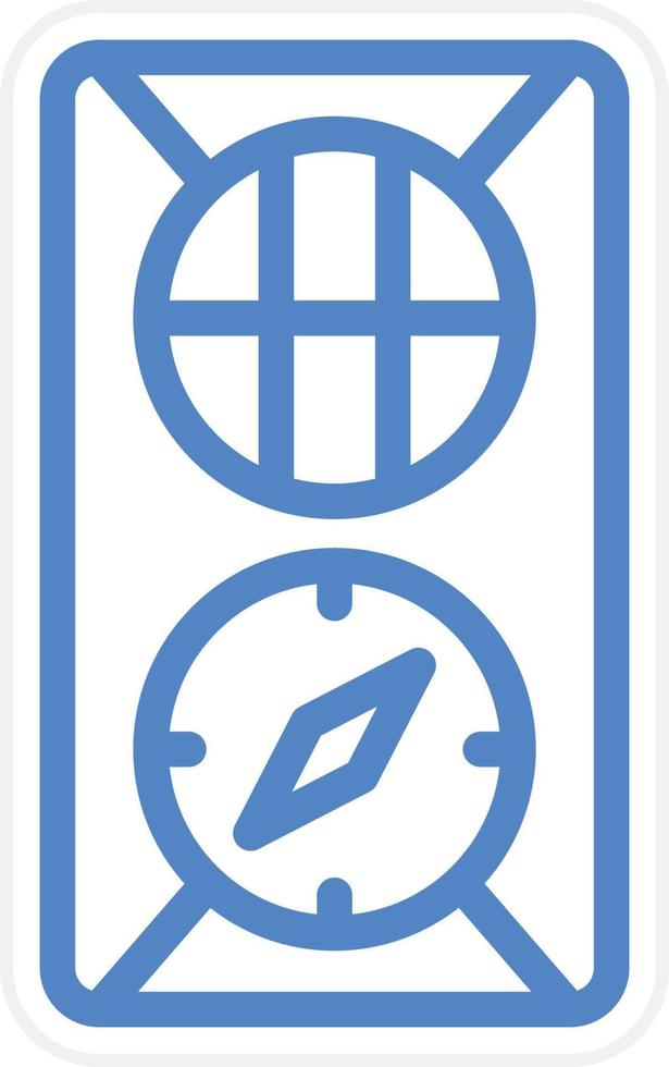 Army Compass Vector Icon Style
