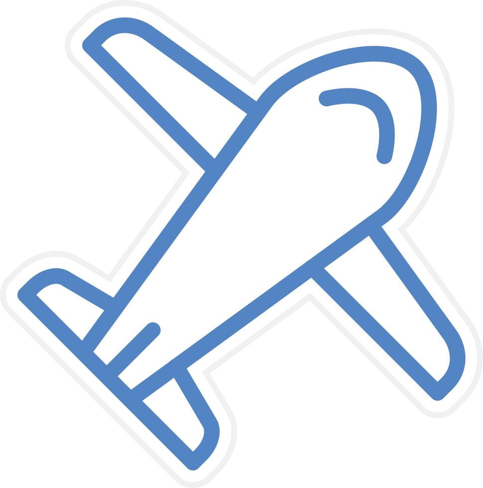 Plane Vector Icon Style