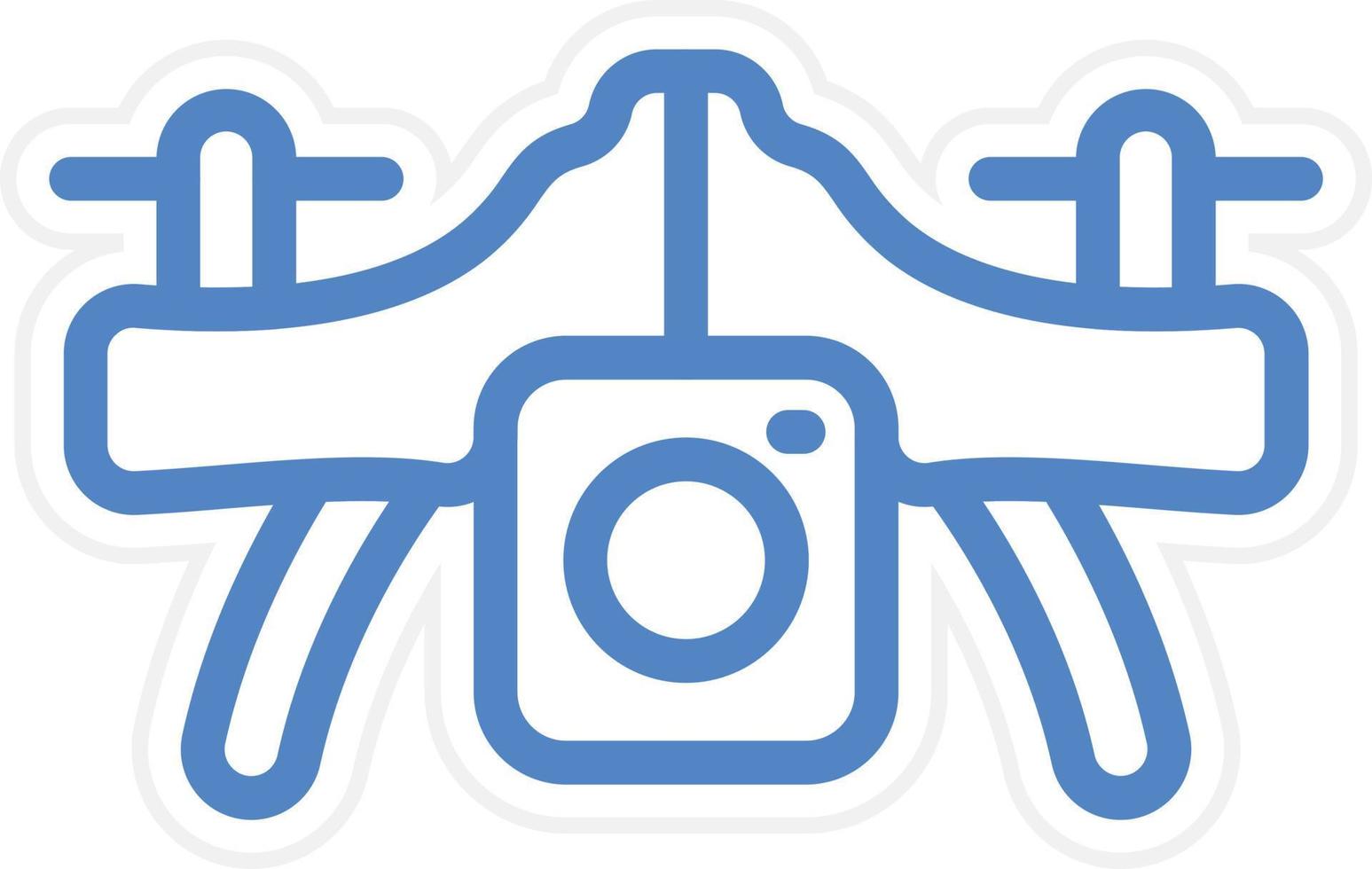 Camera Drone Vector Icon Style