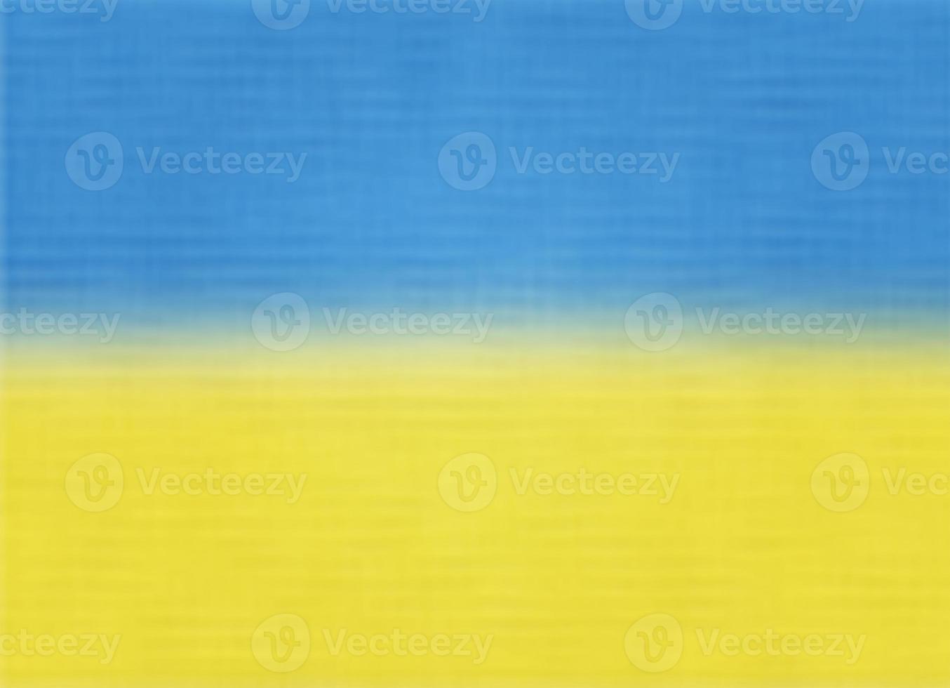 Ukrainian flag with abstract fabric texture photo