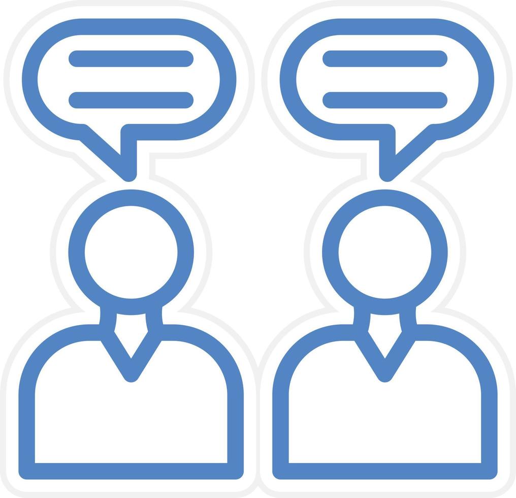 Dialogue Vector Icon Style