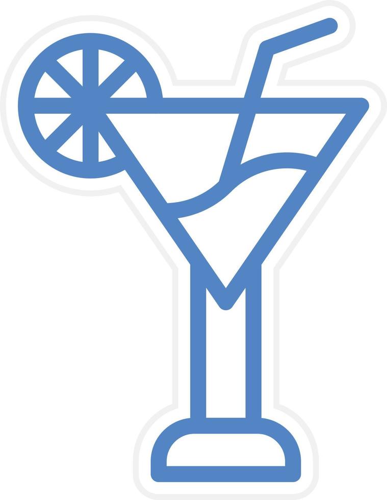 Cocktail Vector Icon Style