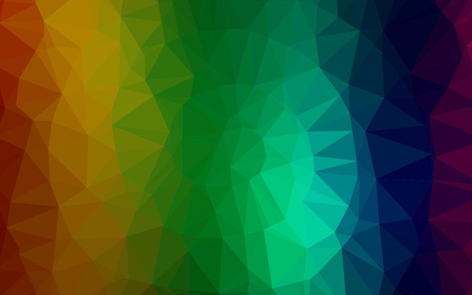 Dark Multicolor, Rainbow vector triangle mosaic texture.