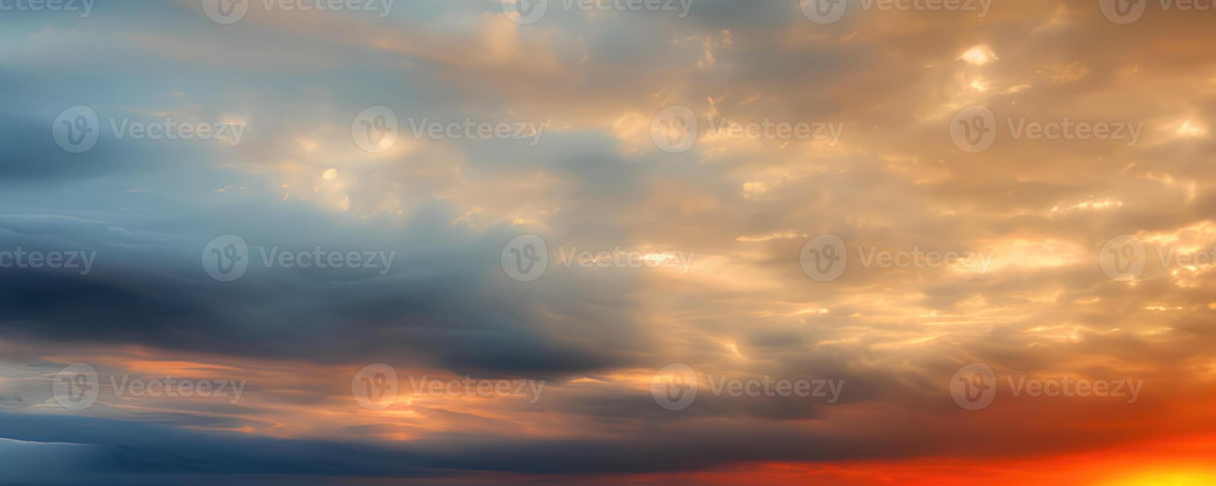 un paleta de pasión, el ardiente matices de atardecer, cielo reemplazo - generativo ai tecnología foto