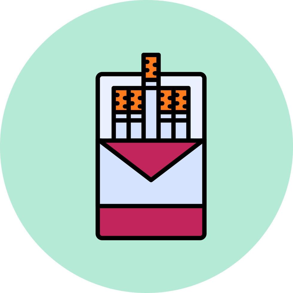 Cigarette pack Vector Icon