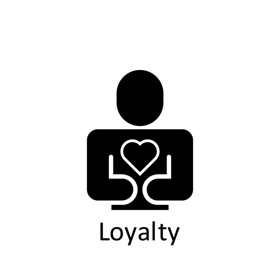 Friendship, loyalty vector icon