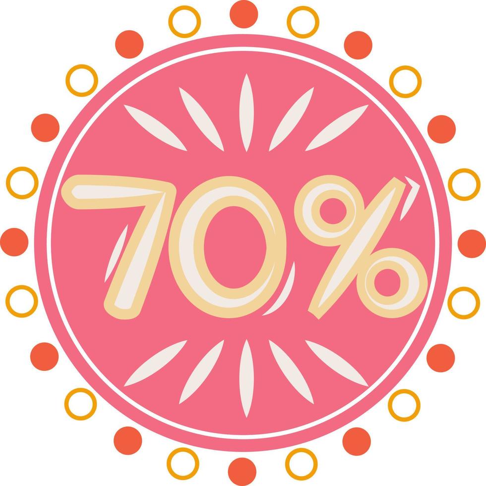 Red Circle Light Elegant Special Sale Style vector
