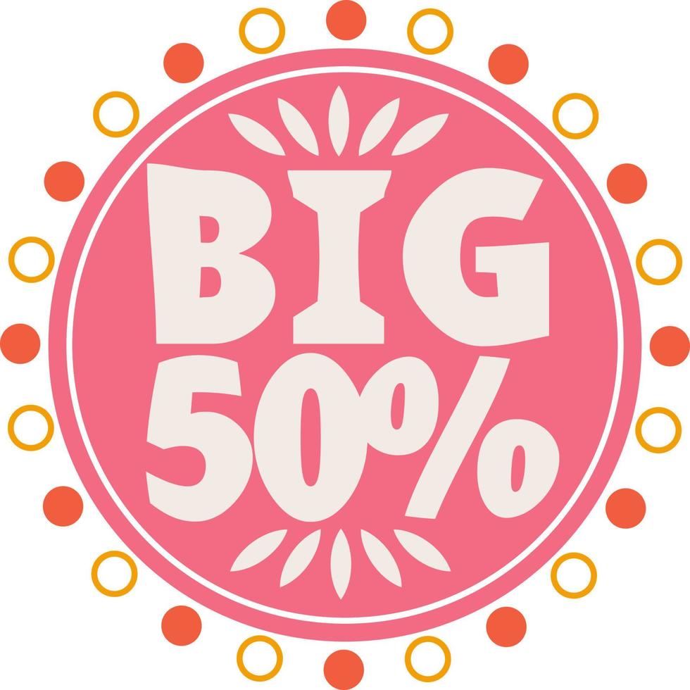 Red Circle Light Elegant Special Sale Style vector