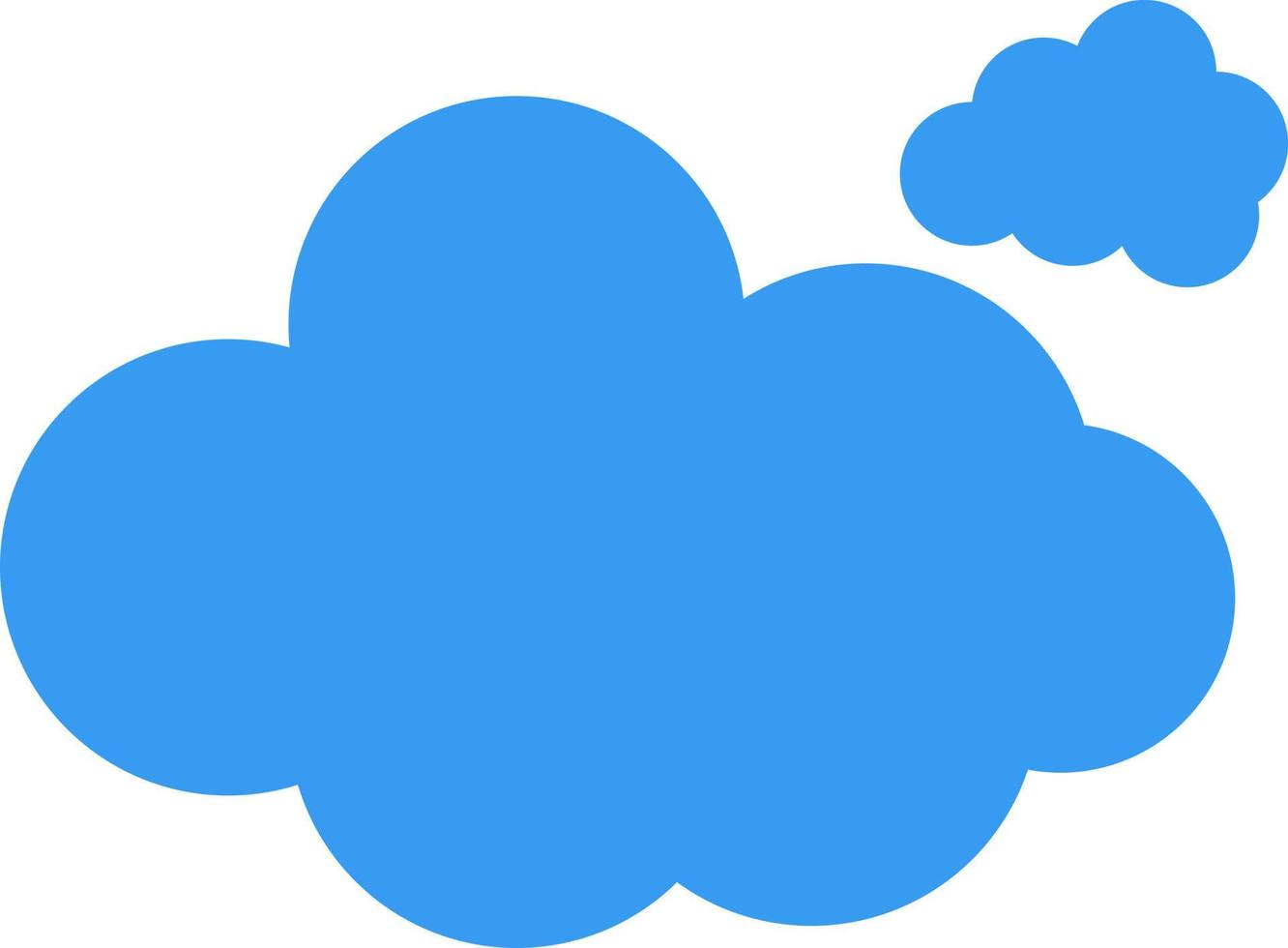 Fluffy Cloud Sky Shape Illustration vector