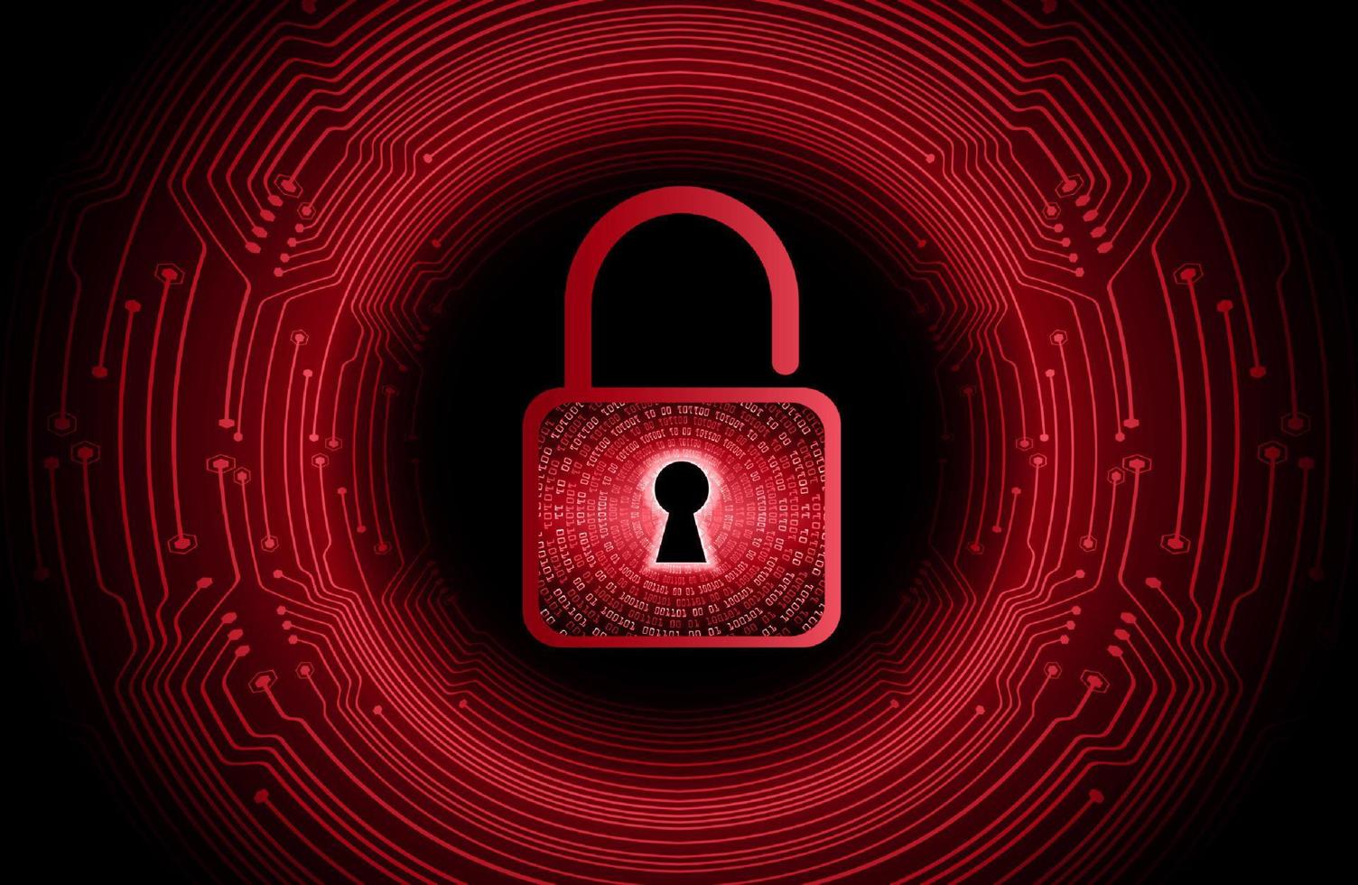 Modern Cybersecurity Technology Background with lock vector