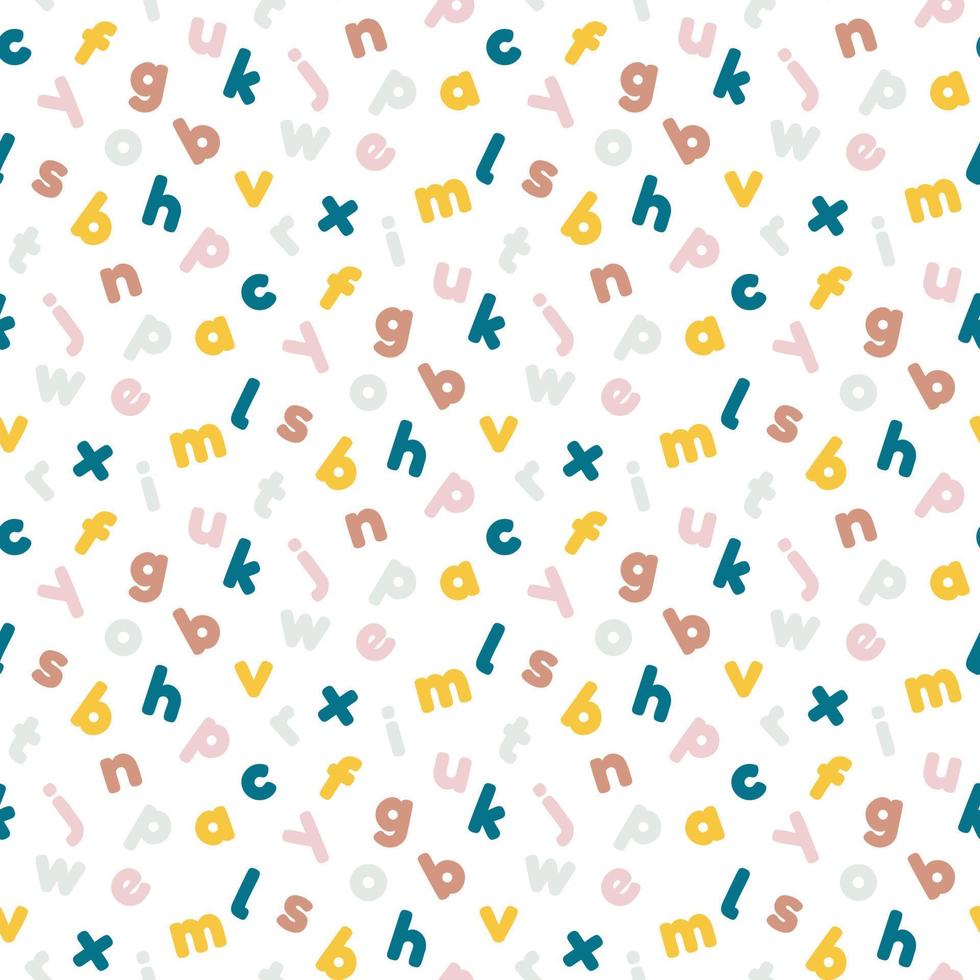 colorful alphabet pattern vector