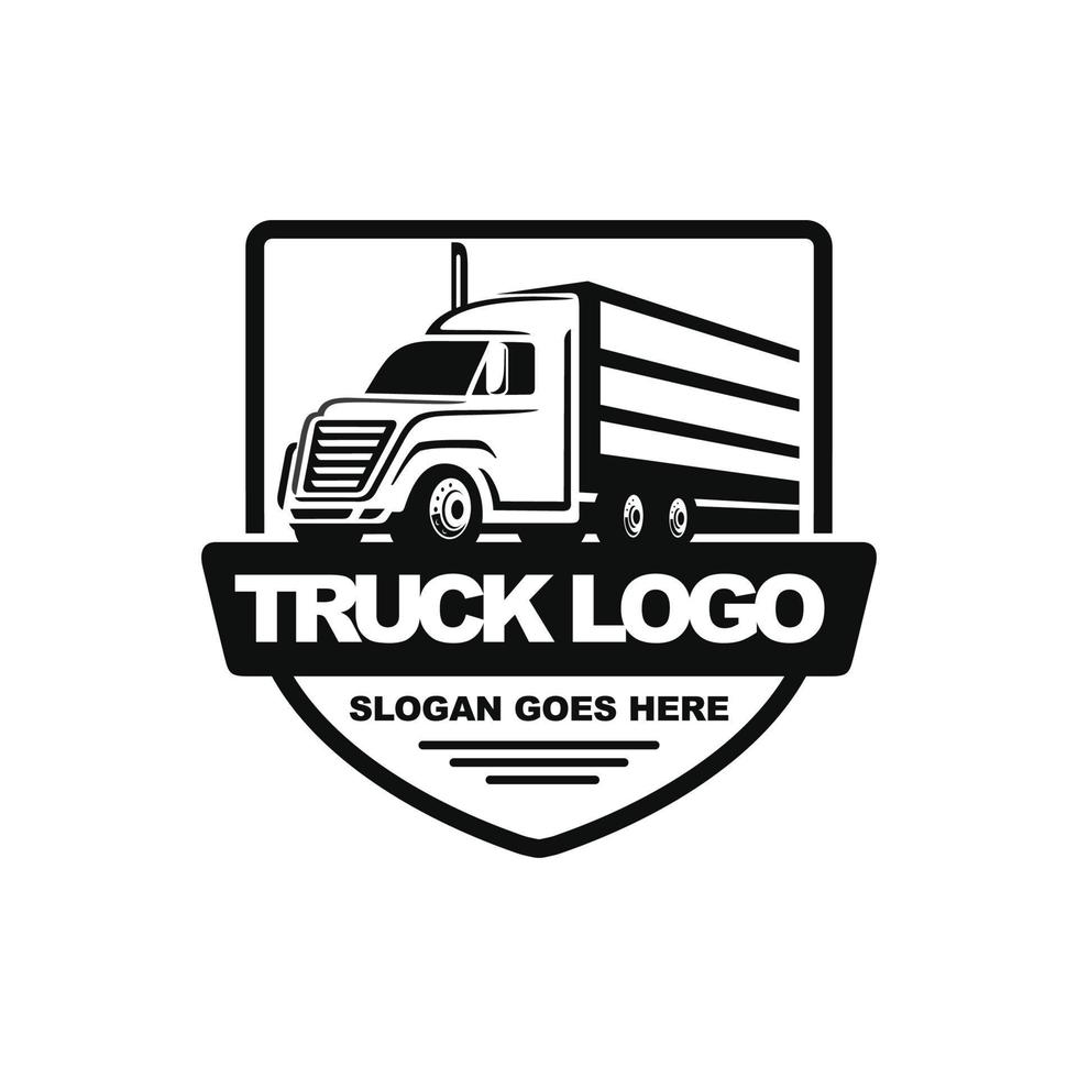 Truck logo design vector illustration