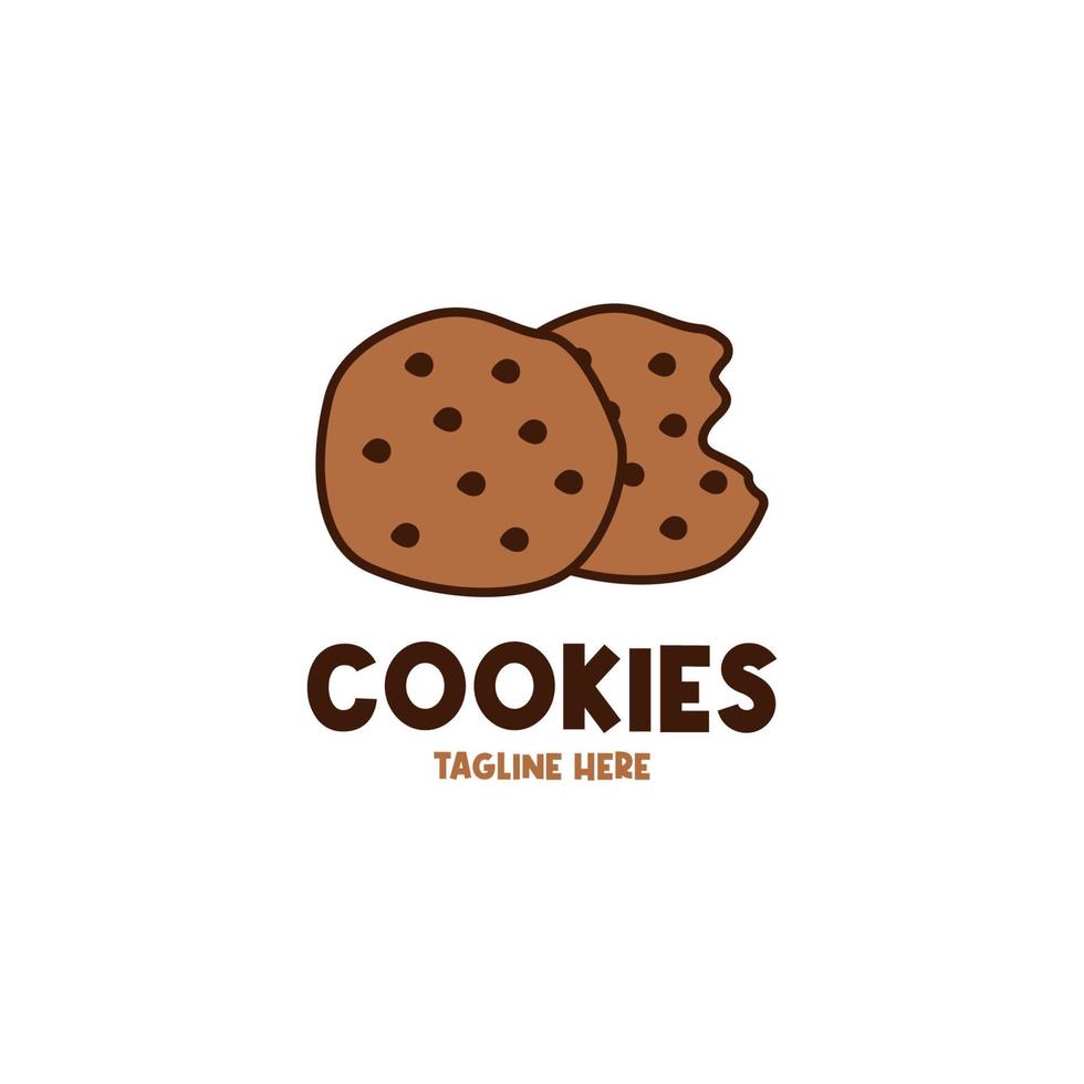 Vector cookies logo design concept illustration idea
