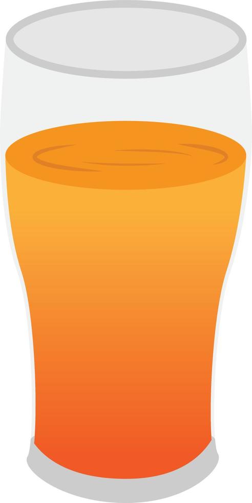 Orange color drink vector