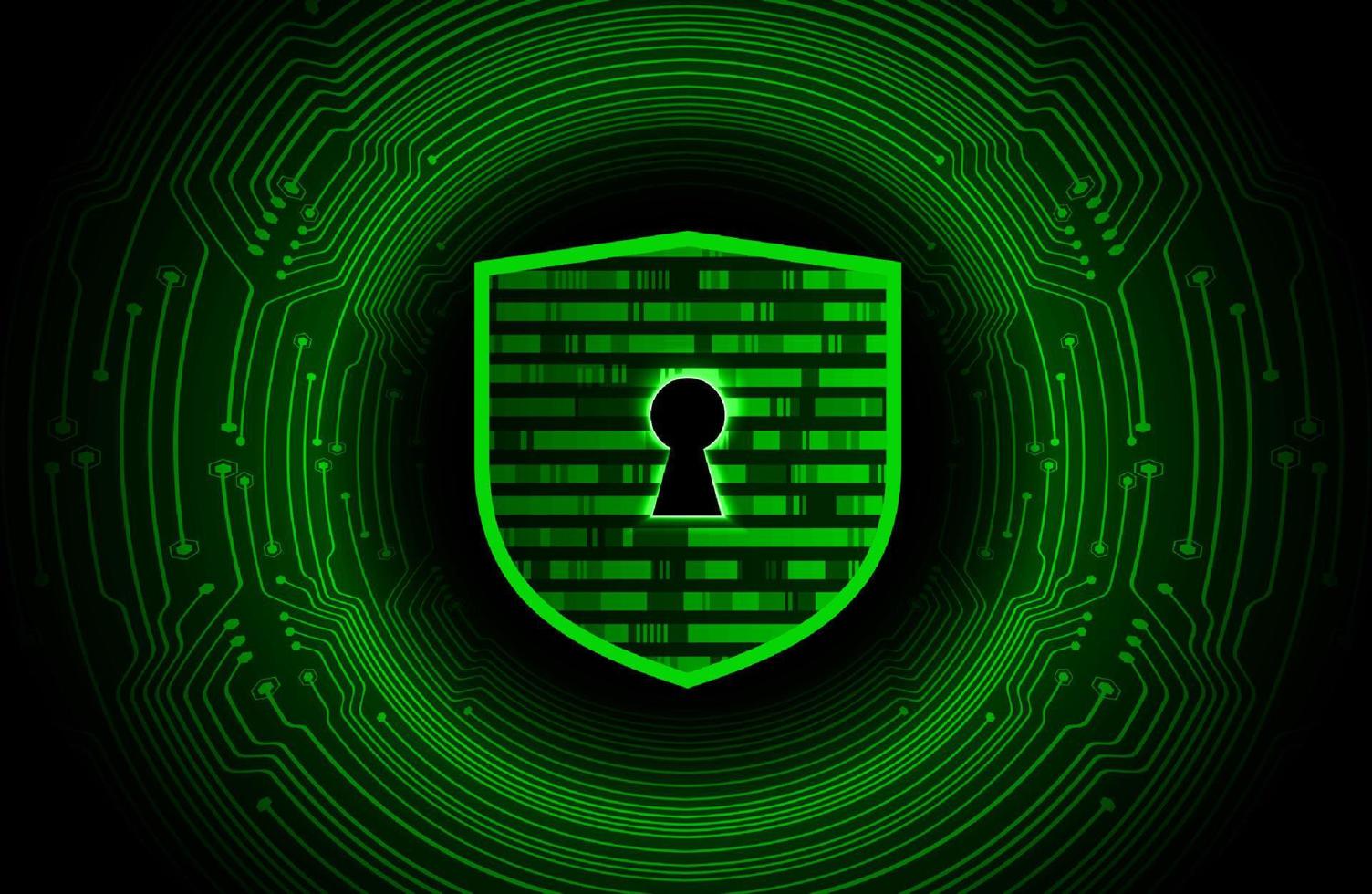 Modern Cybersecurity Technology Background with lock vector