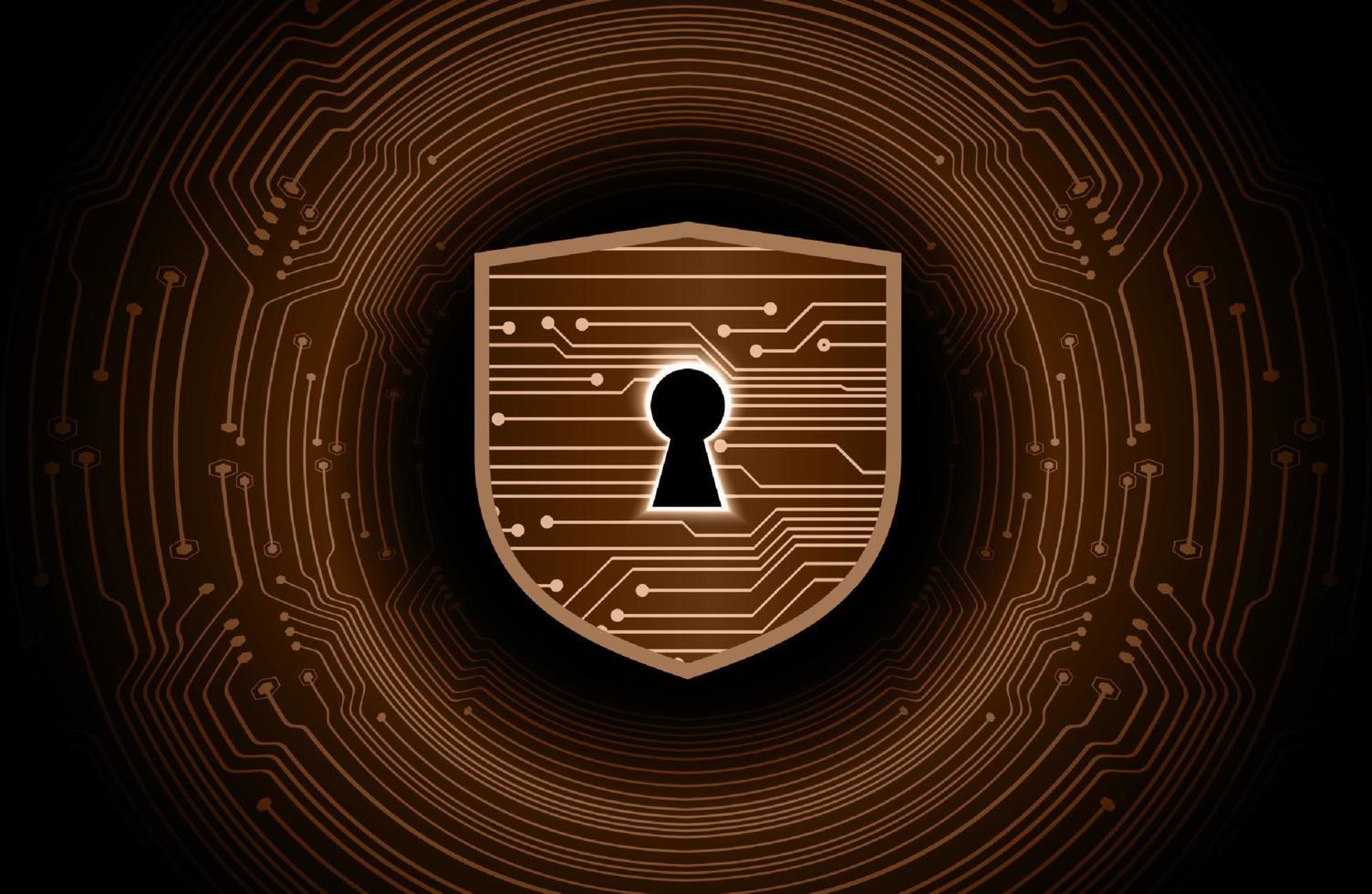 Modern Cybersecurity Technology Background with lock vector