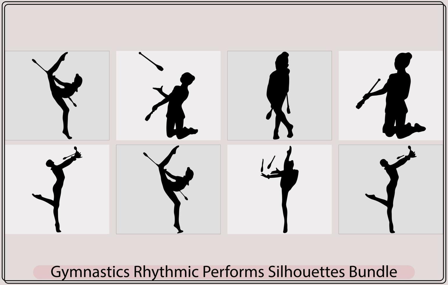 chica gimnasta hacer ejercicio físico. gimnasia rítmica con cinta 6425738  Vector en Vecteezy